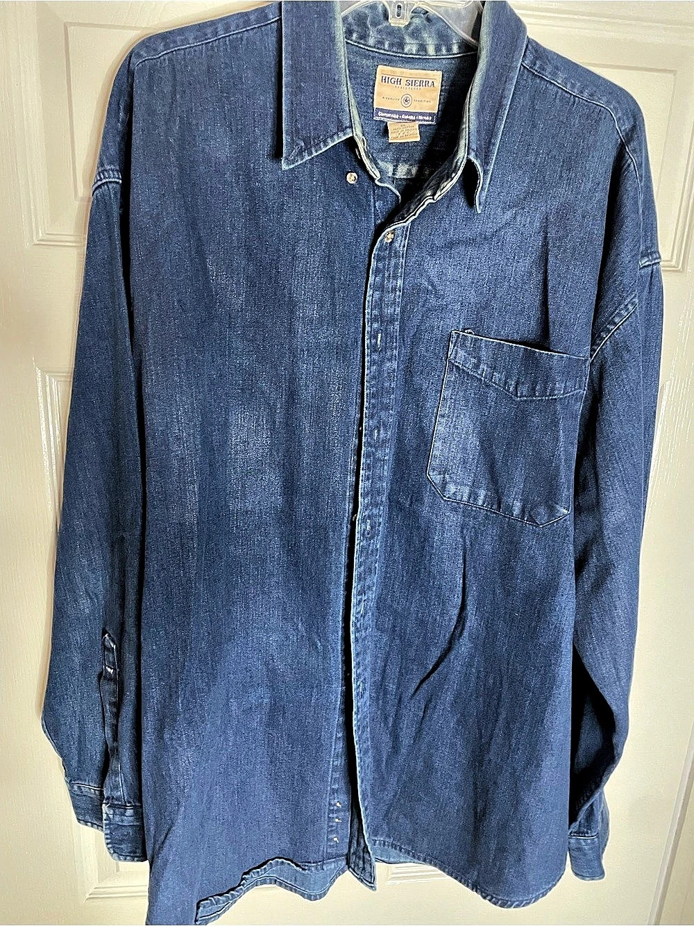 Mens HIGH SIERRA Long Sleeve Denim Shirt